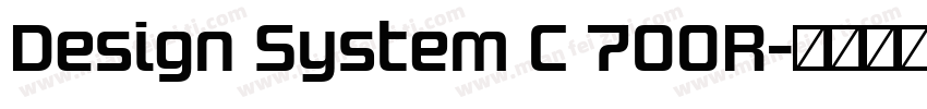 Design System C 700R字体转换